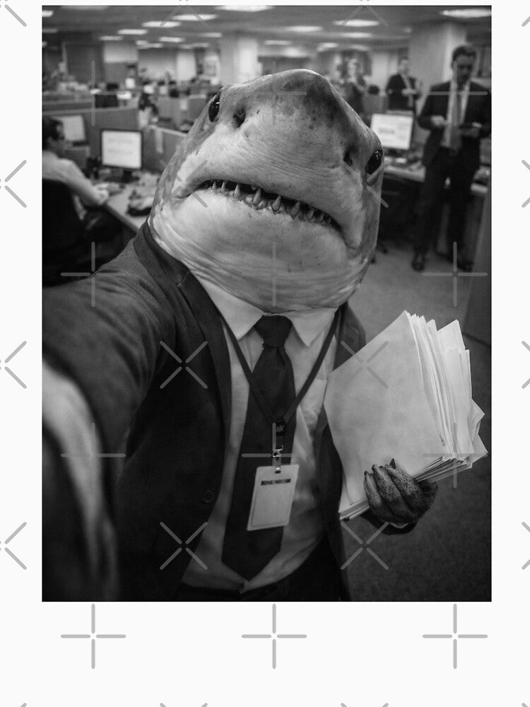 Corporate Intern Shark Funny Office Humor Gift for Coworkers by Say It With Ink