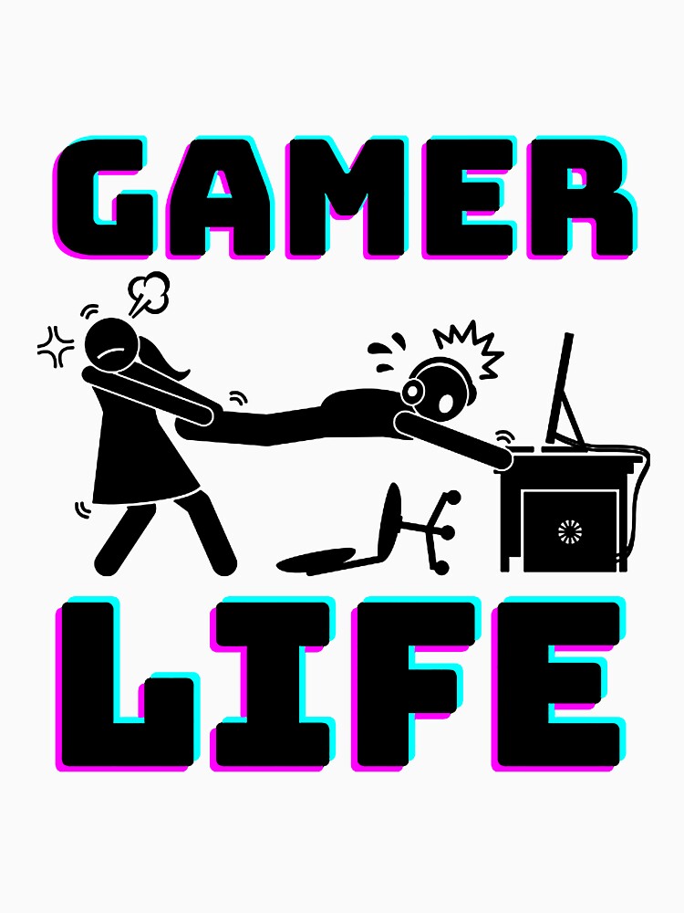 Gaming T-Shirt Gamer Life Gift by Valkyrie175xr Hoodie, Sweatshirt | BlankRebels.com (Image 3)