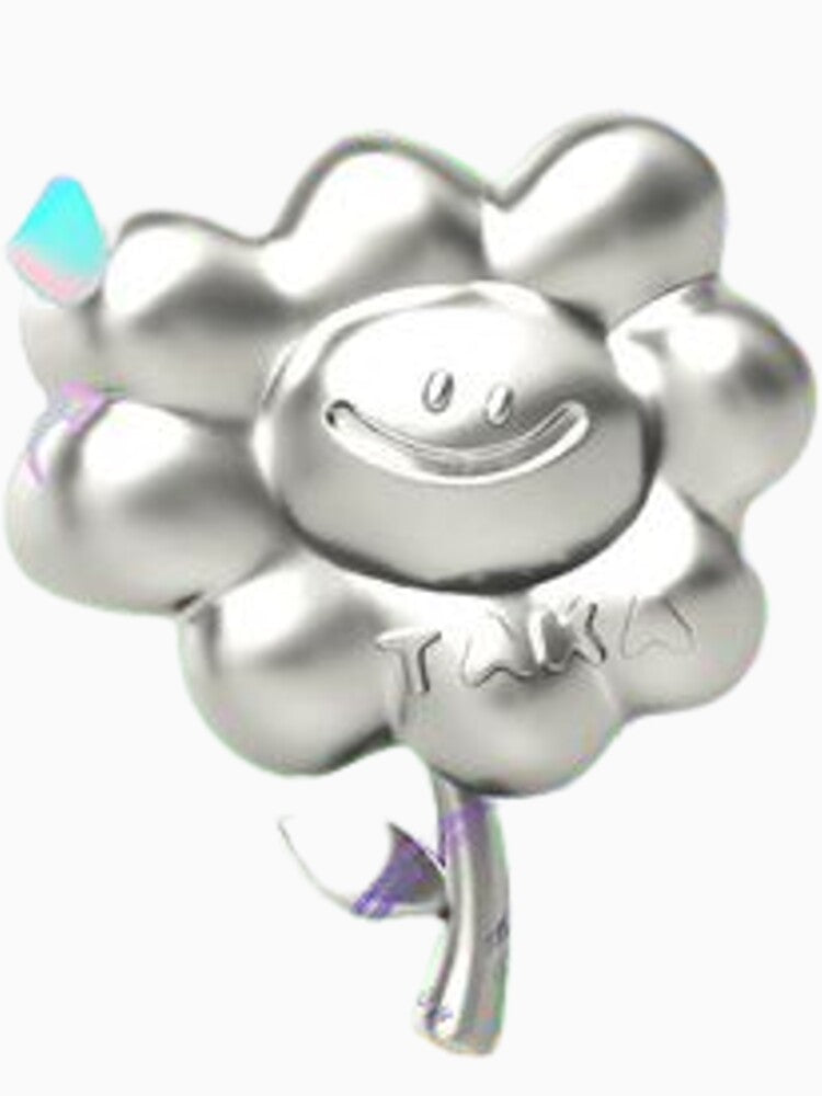 sliver smiling flower by summerwar37