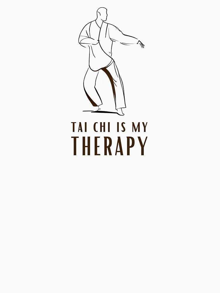 Tai Chi is My Therapy - Line Art Serenity by ShadowAndSlate T-Shirts, Hoodie, Sweatshirt | BlankRebels.com (Image 3)