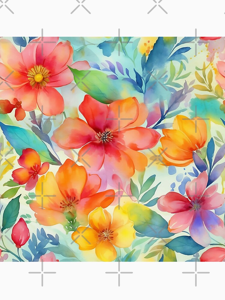Springtime Floral Blooms 8 : Watercolor Floral Seamless Pattern for DIY Crafts and Home Decor by Shadi Rosenow... (Image 3)