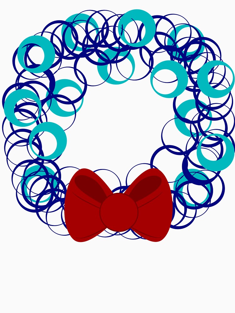 Wintery Holiday Wreath by Risa-C T-Shirts, Hoodie, Sweatshirt | BlankRebels.com (Image 3)