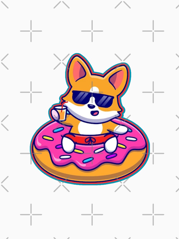 kawaii dog with sunglass by comicc T-Shirts, Hoodie, Sweatshirt | BlankRebels.com (Image 3)