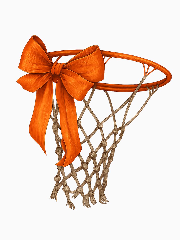 Basketball Hoop with Bow Cute Basketball Aesthetic girl mom by ArleneRowe T-Shirts, Hoodie, Sweatshirt (Image 3)