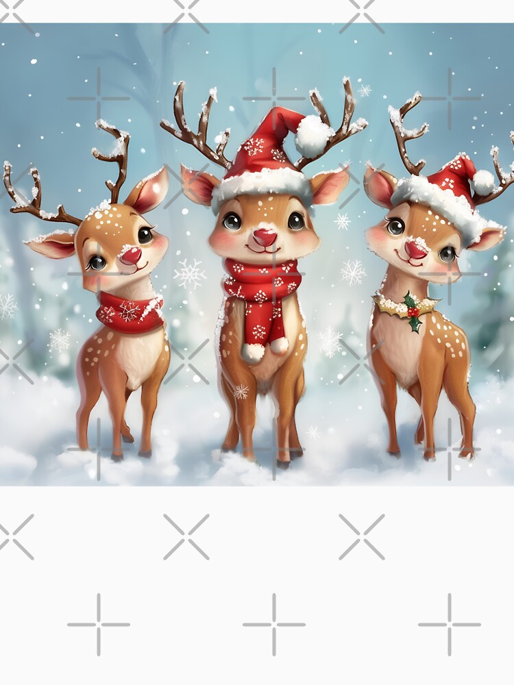 Cute Christmas Reindeer Design – Cozy Winter Holiday Design | Christmas Holiday Home Decor Gift by... (Image 3)