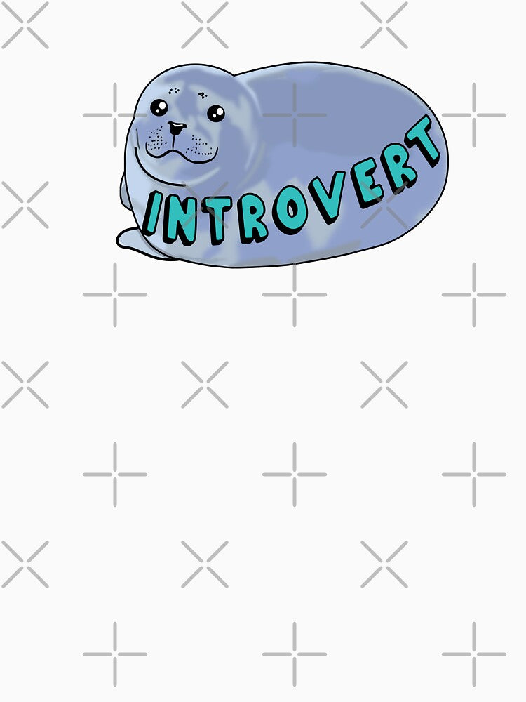 Introvert Seal by B25-Designs T-Shirts, Hoodie, Sweatshirt | BlankRebels.com (Image 3)