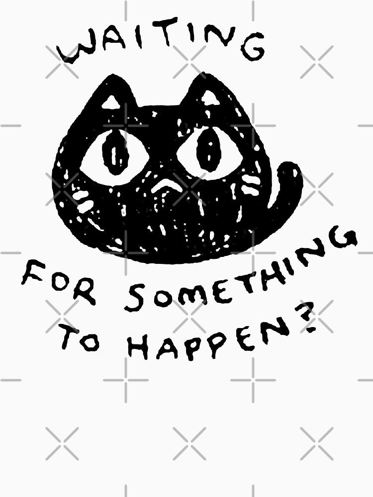 Waiting For Something To Happen, Omori Cat Inspired, Cat Lover by KelleyBouti T-Shirts, Hoodie, Sweatshirt (Image 3)