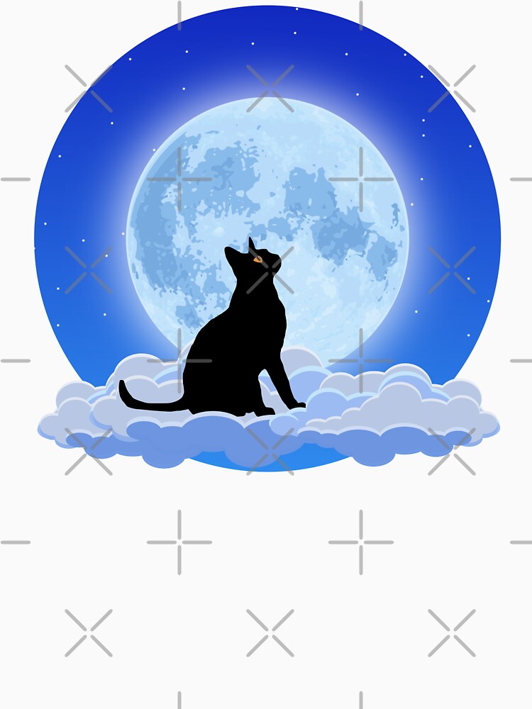 Blue Moon and Black Cat by belly-e-luna T-Shirts, Hoodie, Sweatshirt | BlankRebels.com (Image 3)