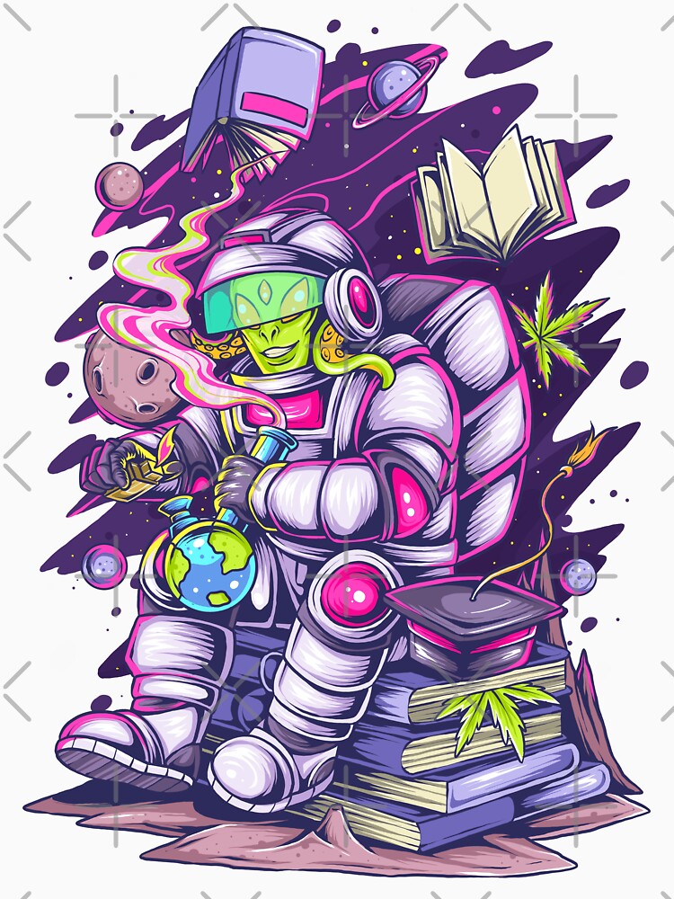 Smoking Astro by Silver Studio T-Shirts, Hoodie, Sweatshirt | BlankRebels.com (Image 3)
