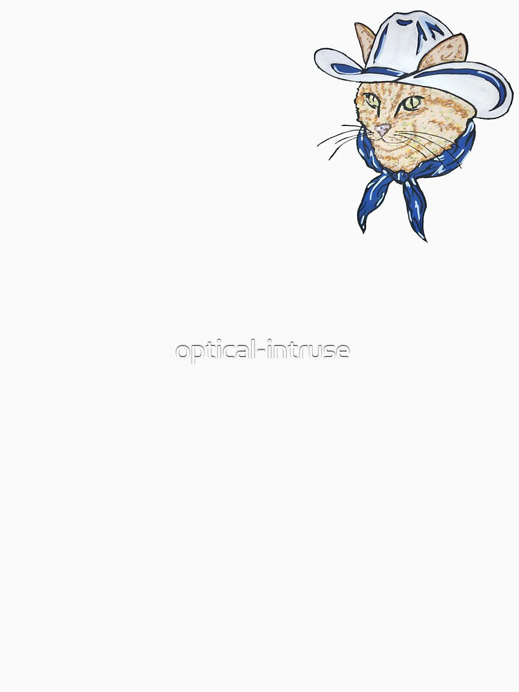 Orange Cowboy Cat by optical-intruse T-Shirts, Hoodie, Sweatshirt | BlankRebels.com (Image 3)