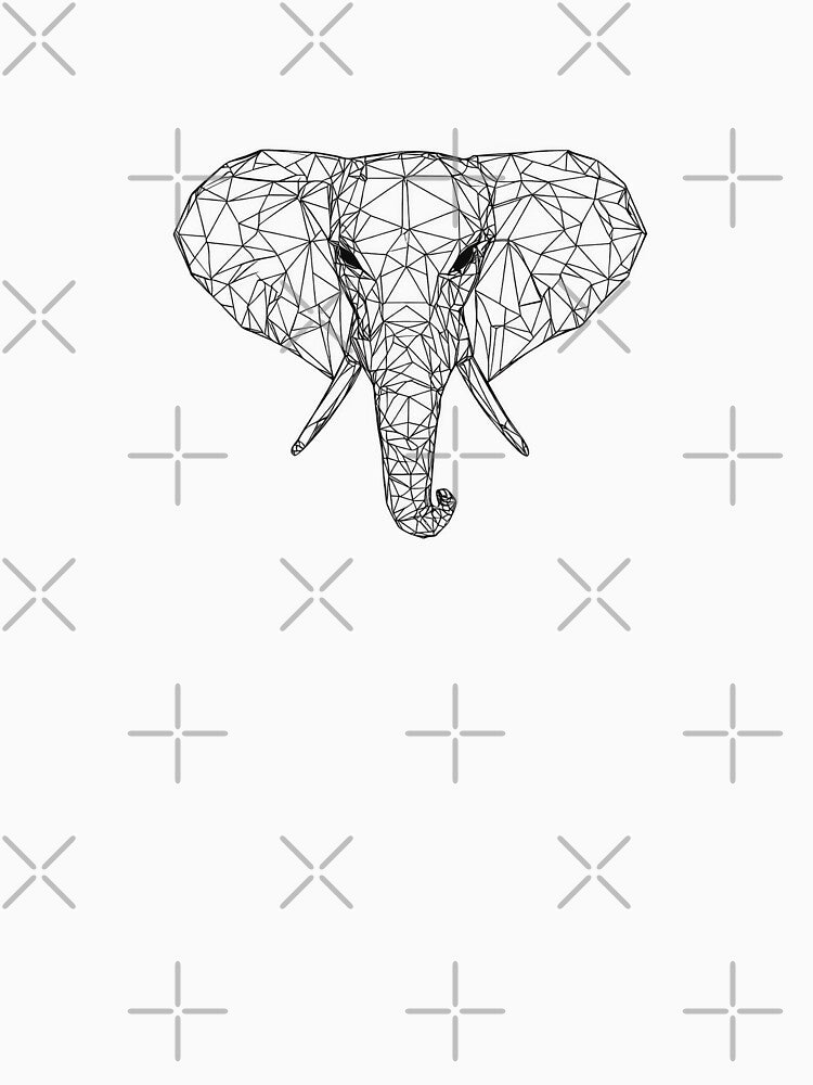 Elephant line art by WickerStudio T-Shirts, Hoodie, Sweatshirt | BlankRebels.com (Image 3)