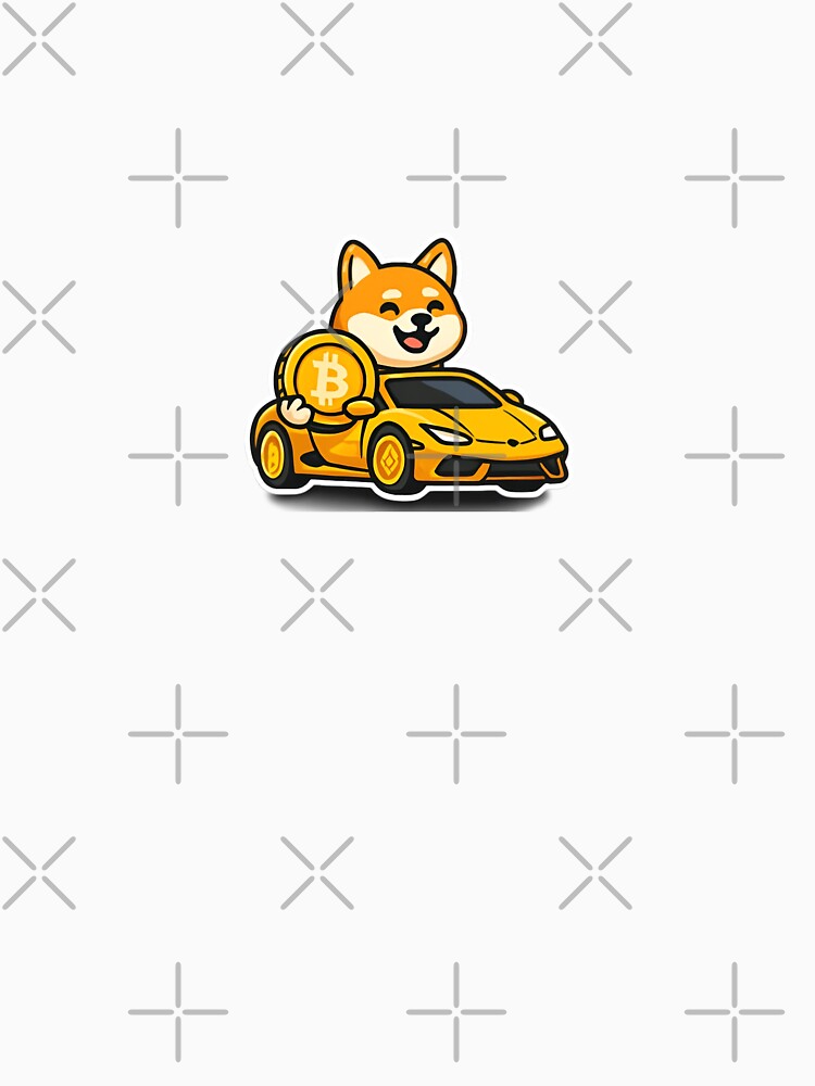 Doge in sports car with Bitcoin logo by RobinDoodles T-Shirts, Hoodie, Sweatshirt | BlankRebels.com (Image 3)