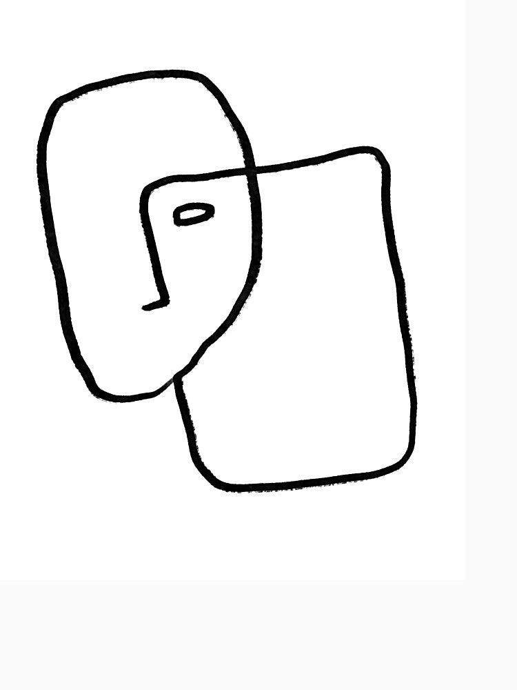 Abstract Line Face by Tinteria T-Shirts, Hoodie, Sweatshirt | BlankRebels.com (Image 3)