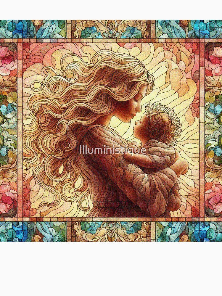 Precious Scenery Moment Of Mother and her Child Mothers Day by Illuministique T-Shirts, Hoodie, Sweatshirt (Image 3)