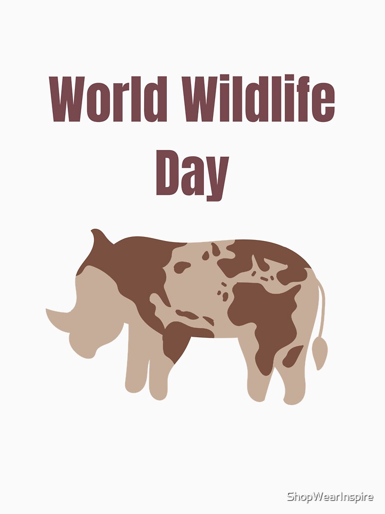 World Wildlife Day || Rhino Planet Style by ShopWearInspire T-Shirts, Hoodie, Sweatshirt | BlankRebels.com (Image 3)