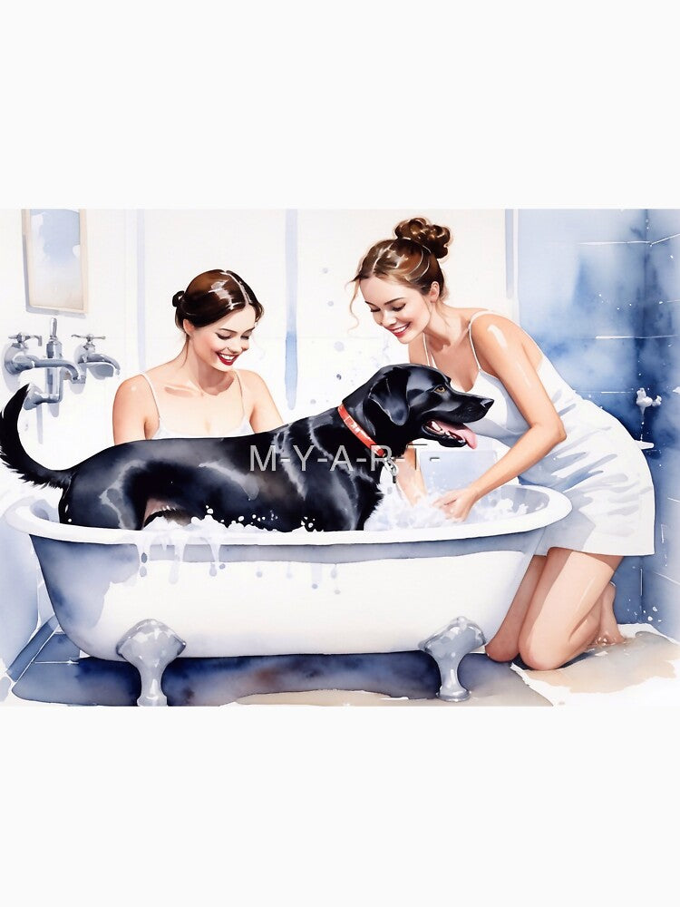 Dog in the bathtub by M-Y-A-R-T- T-Shirts, Hoodie, Sweatshirt | BlankRebels.com (Image 3)