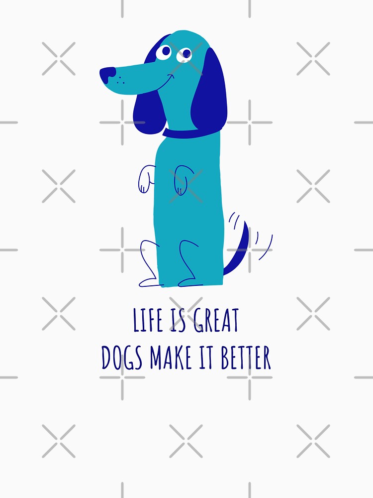 Life Is Great, Dogs Make It Better Cute Dog by Harmonick-Tees Hoodie, Sweatshirt | BlankRebels.com (Image 3)