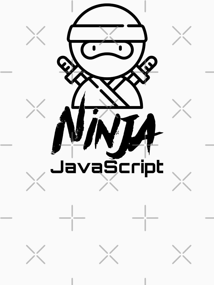 JavaScript Ninja (black) by Stornu2Ruedas T-Shirts, Hoodie, Sweatshirt | BlankRebels.com (Image 3)