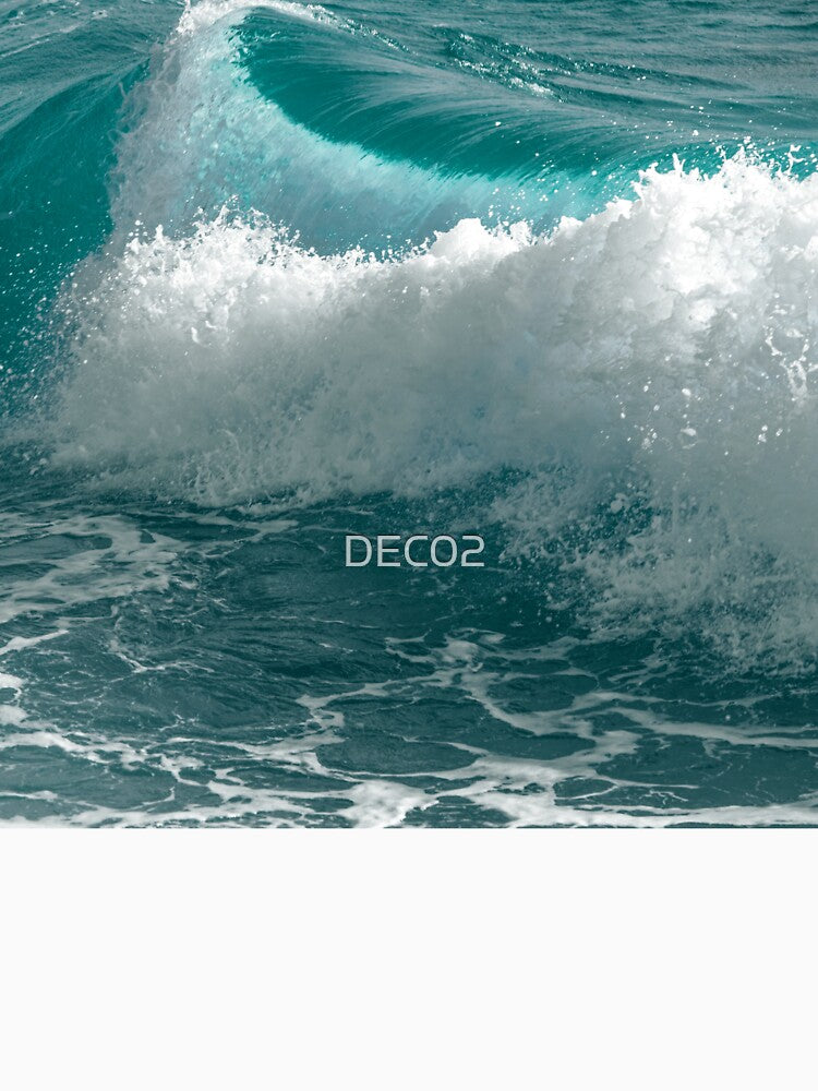 Sea Foam Green Rolling Ocean Waves With Foam by DEC02 T-Shirts, Hoodie, Sweatshirt | BlankRebels.com (Image 3)