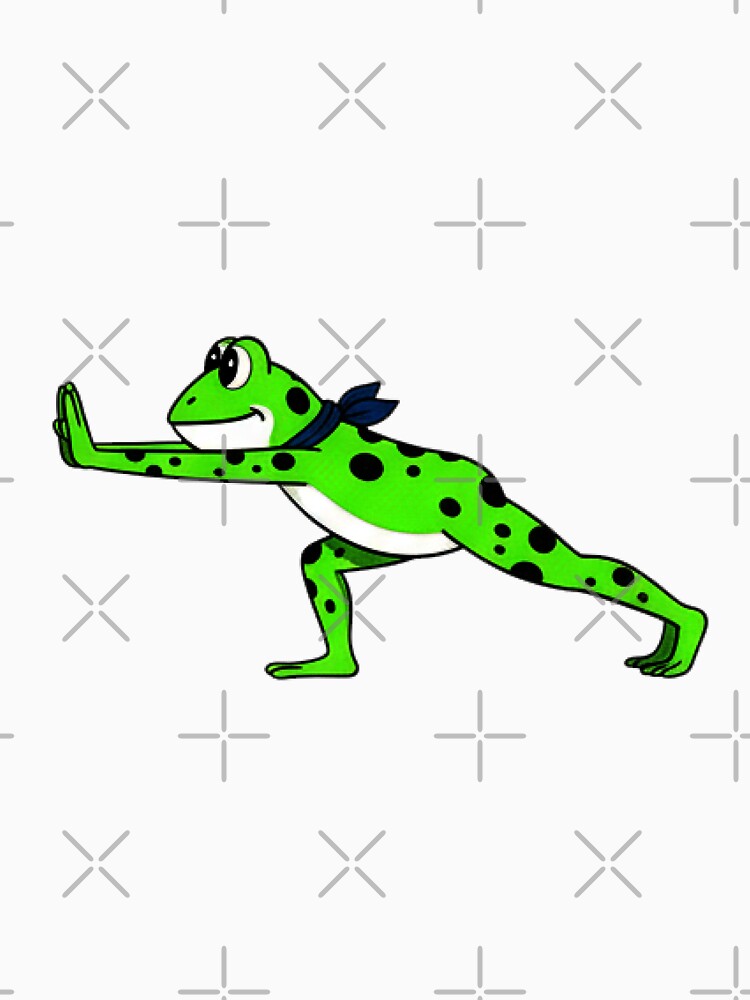 frog doing yoga, meditating frog, Yoga frogs by AddlPoolart