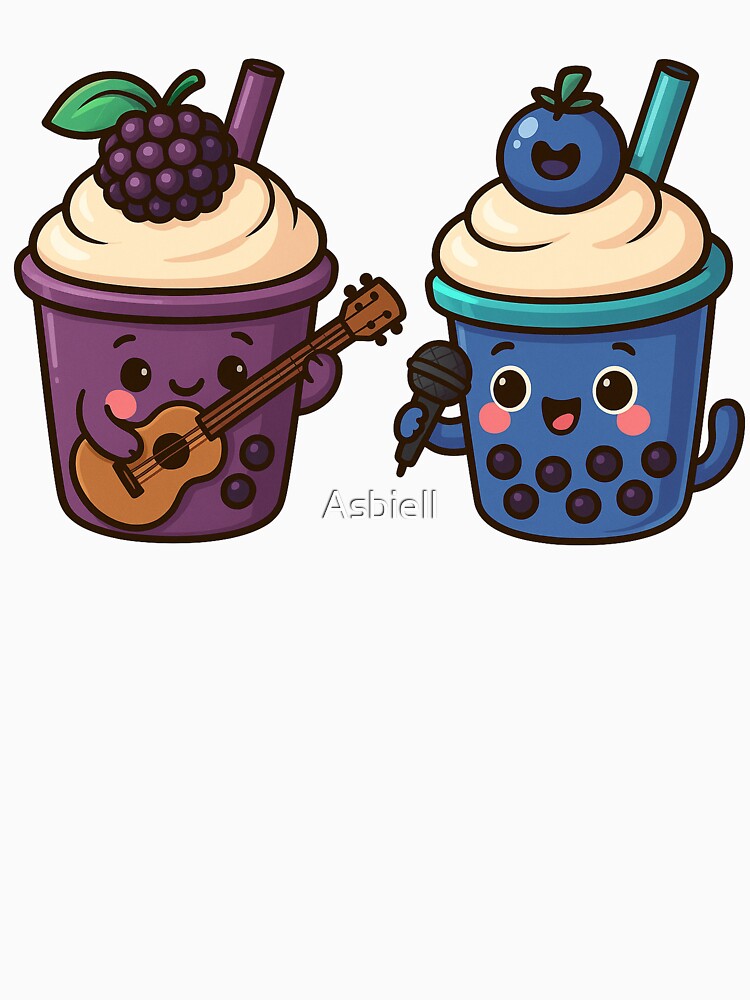 Cute Bubble Tea Band – Singing & Guitar Kawaii Duo by Asbiell T-Shirts, Hoodie, Sweatshirt | BlankRebels.com (Image 3)