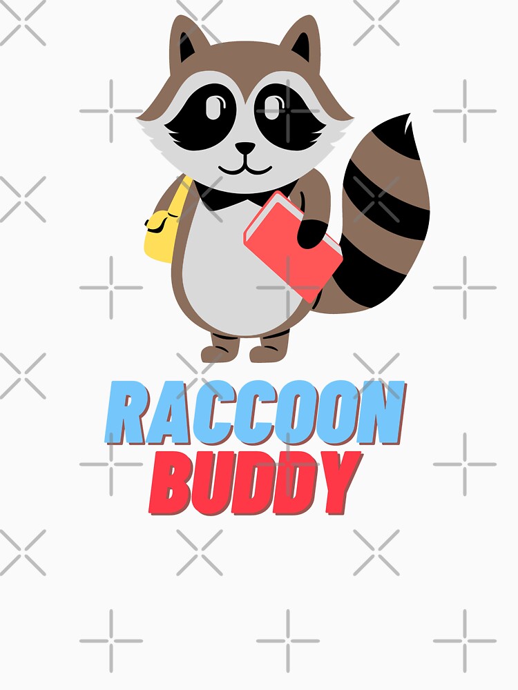 Little Raccoon Buddy | Raccoon Cut | Raccoon To School by stamppiyathat T-Shirts, Hoodie, Sweatshirt (Image 3)