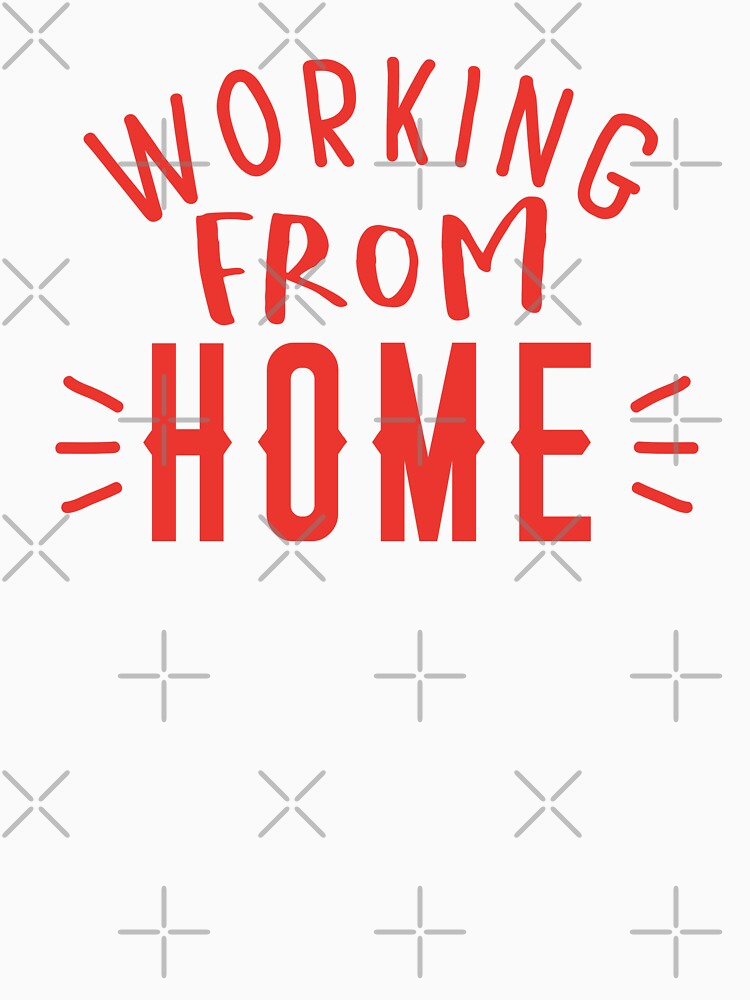 Working from HOME in red by jazzydevil T-Shirts, Hoodie, Sweatshirt | BlankRebels.com (Image 3)