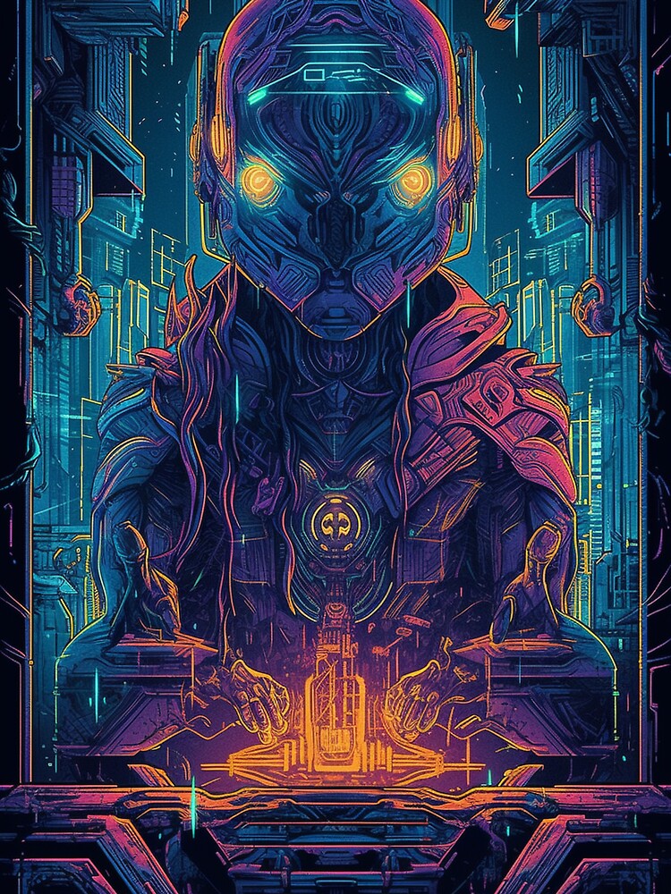 Cyberpunk Tarot #69 by nixlim T-Shirts, Hoodie, Sweatshirt | BlankRebels.com (Image 3)