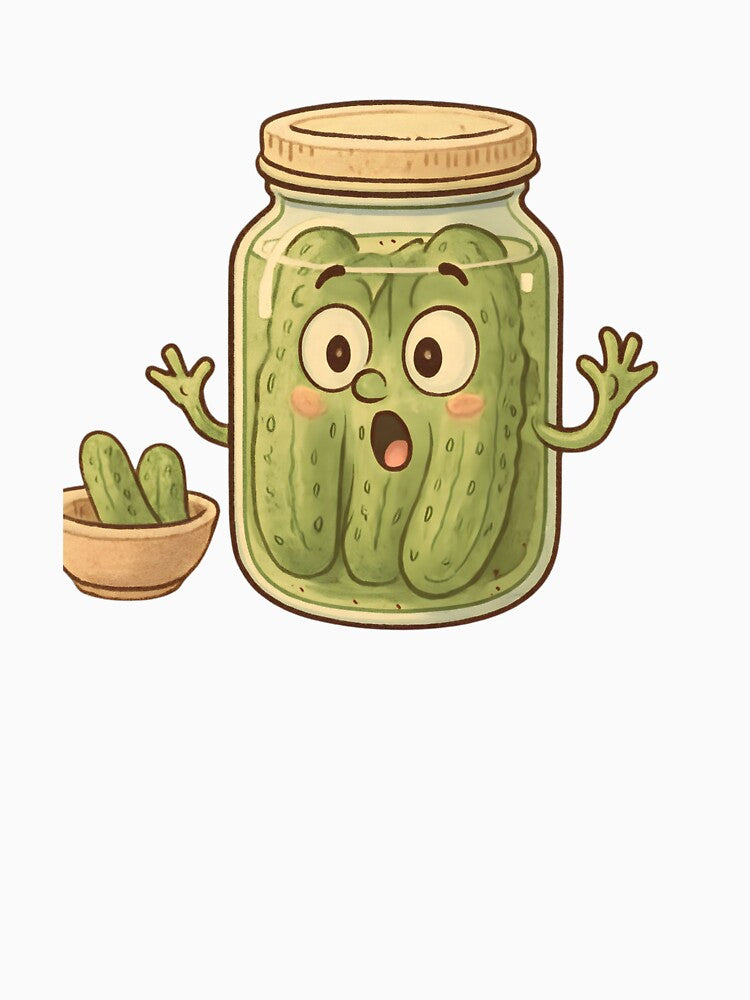 Literally In a Pickle - Funny Trapped Pickle Jar Meme by Basma Designs T-Shirts, Hoodie, Sweatshirt (Image 3)