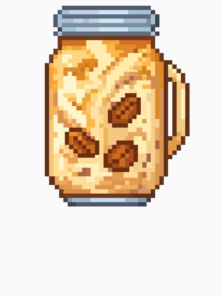 Iced Coffee Pixel Art – Cozy Kawaii Retro 16-Bit Drink Illustration by Rizal Adittya T-Shirts, Hoodie, Sweatshirt (Image 2)