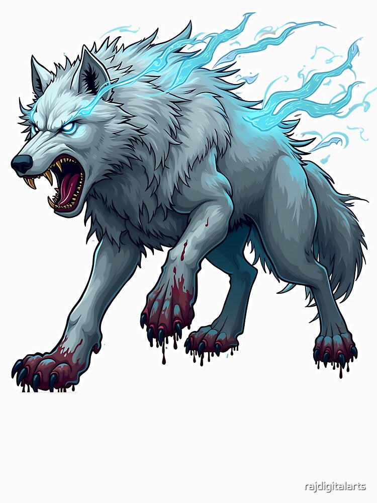 gothic wolf by rajdigitalarts T-Shirts, Hoodie, Sweatshirt | BlankRebels.com (Image 3)