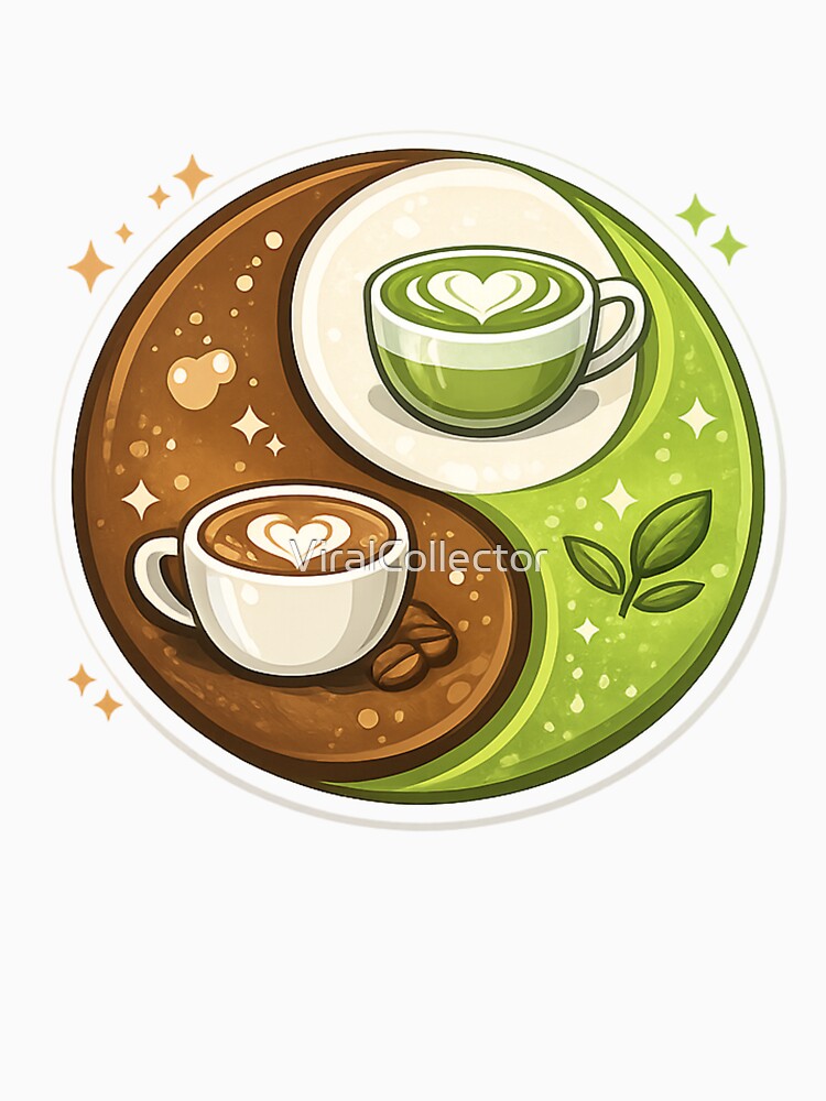 Coffee x Matcha Balance by ViralCollector T-Shirts, Hoodie, Sweatshirt | BlankRebels.com (Image 3)
