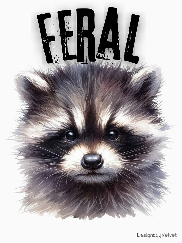 Raccoon Feral by DesignsbyVelvet T-Shirts, Hoodie, Sweatshirt | BlankRebels.com (Image 3)