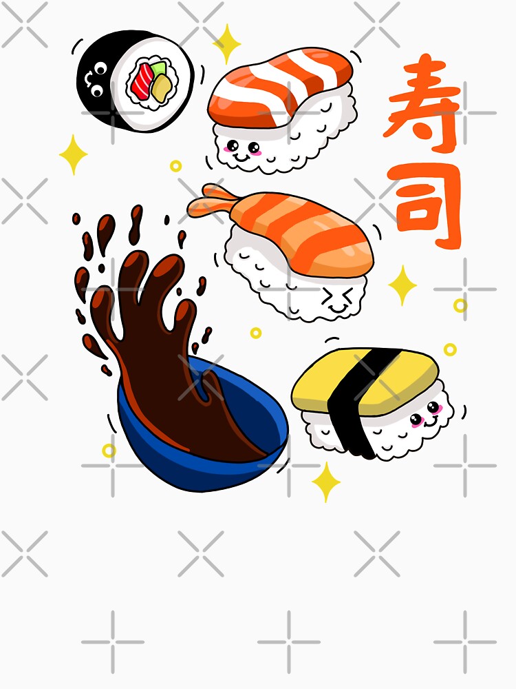 Kawaii Sushi by Kimprut T-Shirts, Hoodie, Sweatshirt | BlankRebels.com (Image 3)