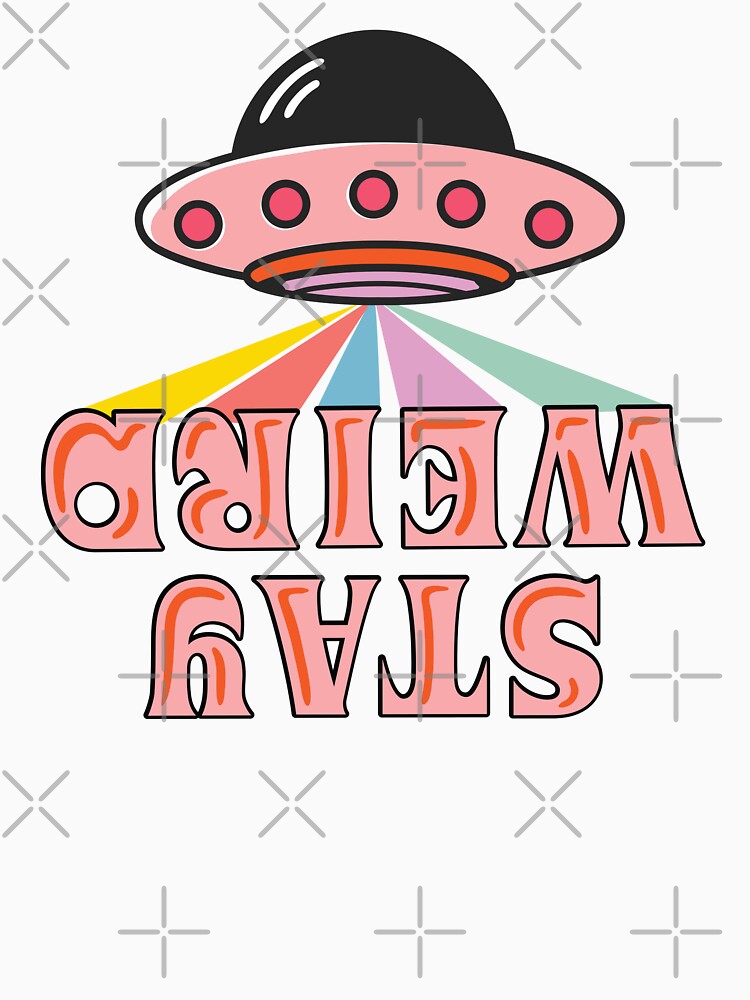 Groovy Stay Weird UFO by bolimj T-Shirts, Hoodie, Sweatshirt | BlankRebels.com (Image 3)