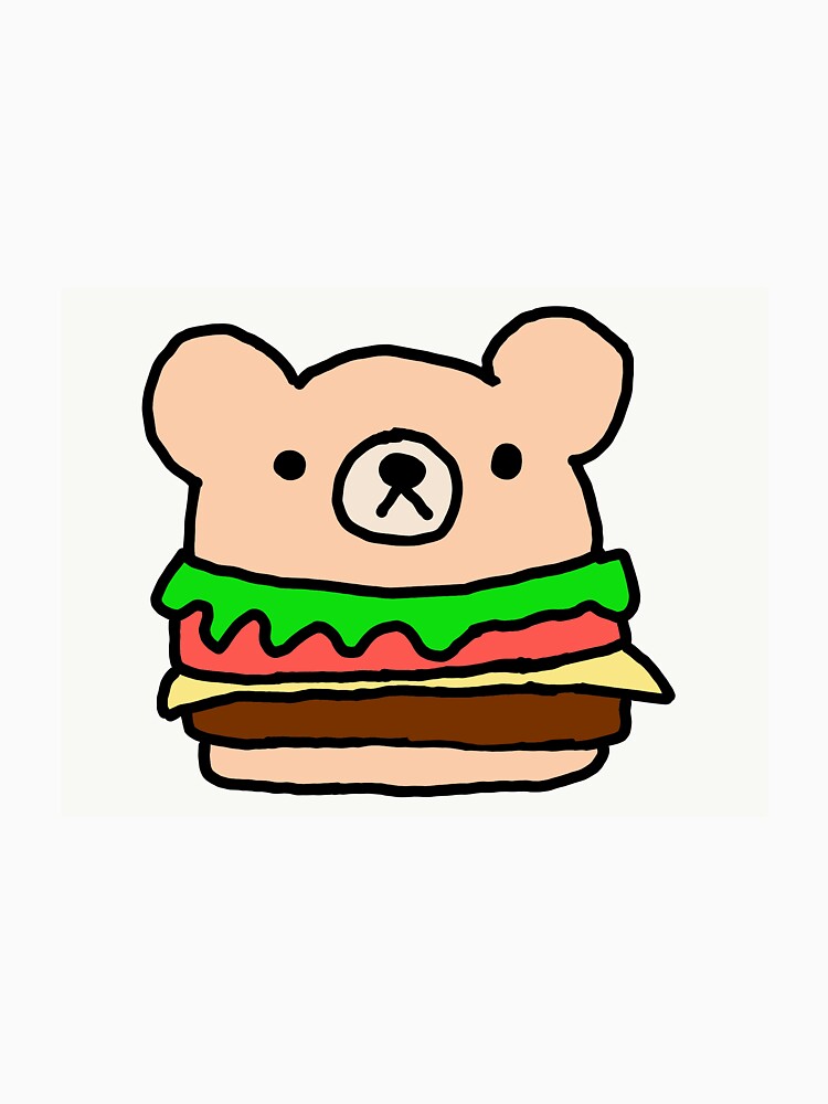 cute bear burger by dreamycrafts T-Shirts, Hoodie, Sweatshirt | BlankRebels.com (Image 3)