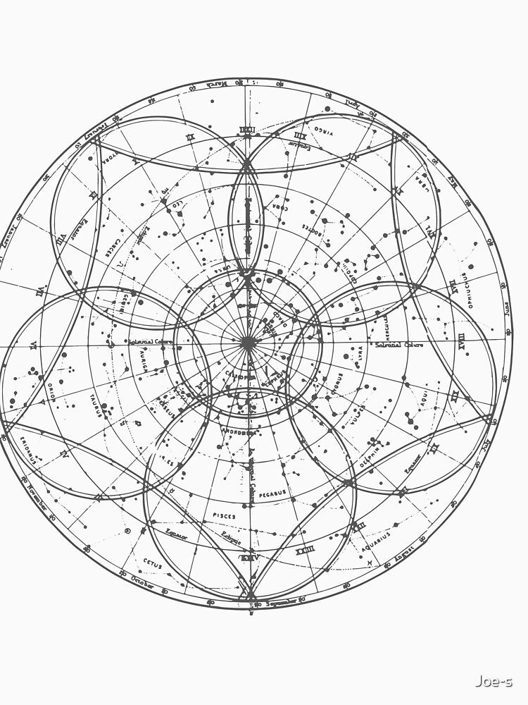 Retro Constellation in Black and White by Joe-s T-Shirts, Hoodie, Sweatshirt | BlankRebels.com (Image 3)