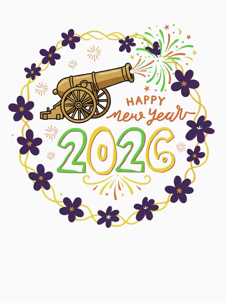 Happy New Year 2026 Cannon Fireworks New Year Celebration by hexenor T-Shirts, Hoodie, Sweatshirt | BlankRebels.com (Image 3)