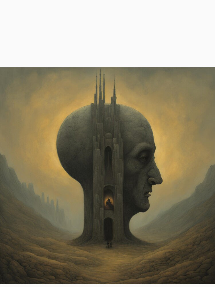 Head shaped gate Dark art by Funteesy T-Shirts, Hoodie, Sweatshirt | BlankRebels.com (Image 3)