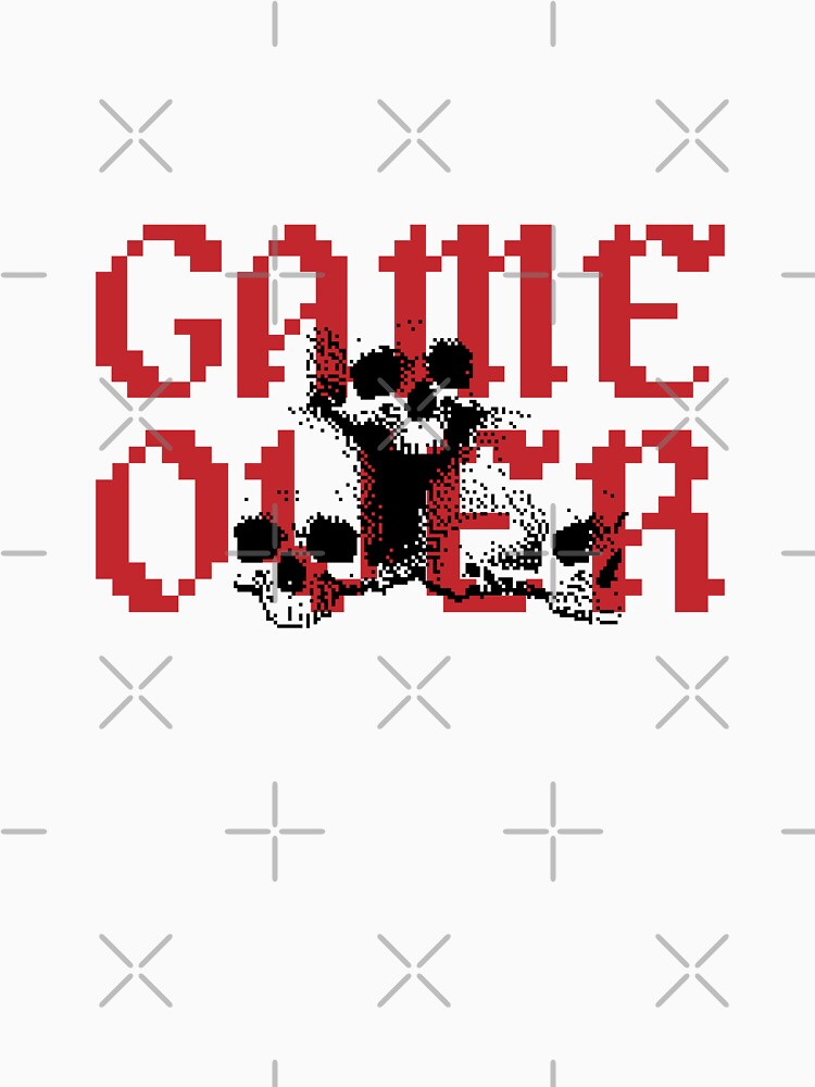 Game Over, Gamer, Gaming, Video Game, Skull, skull graphic,Gamer T-shirt, hoodie, tank top by ShaykhUmer Sweatshirt (Image 3)