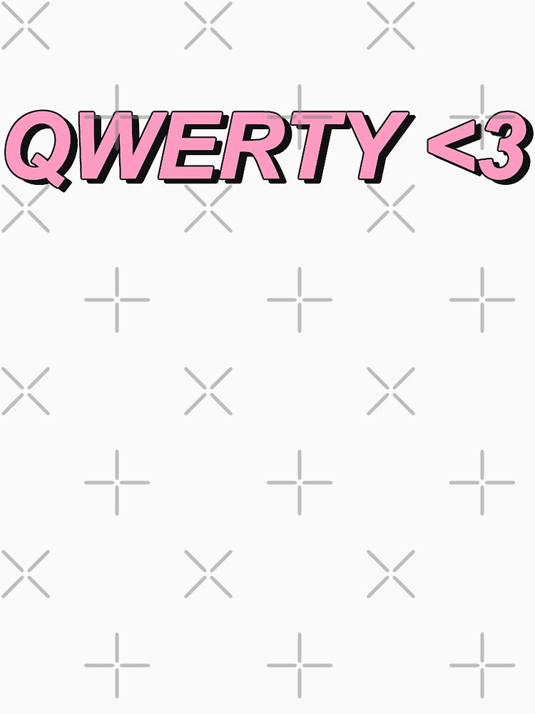 Qwerty <3 ( available as transparent sticker ) by AwkwardBadger T-Shirts, Hoodie, Sweatshirt | BlankRebels.com (Image 3)