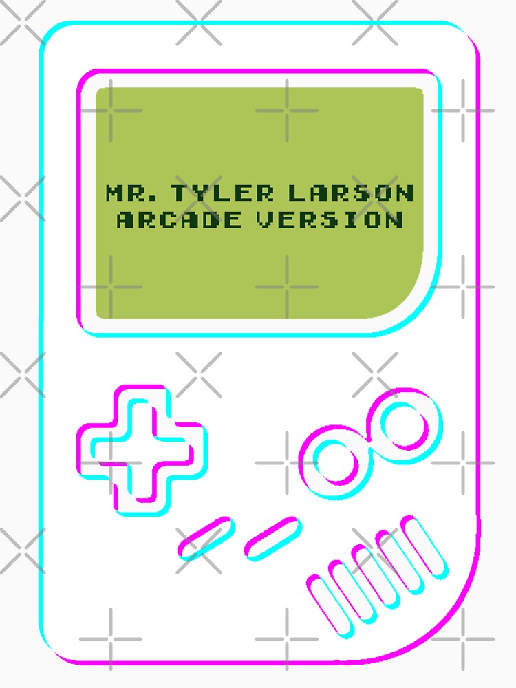 3 Tone Gameboy White Cyan Magenta Mr. Tyler Larson Arcade Version T-Shirts, Hoodie, Sweatshirt