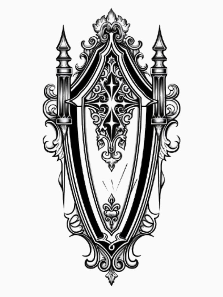 Gothic Coffin Ornament by AlexLineArt T-Shirts, Hoodie, Sweatshirt | BlankRebels.com (Image 3)