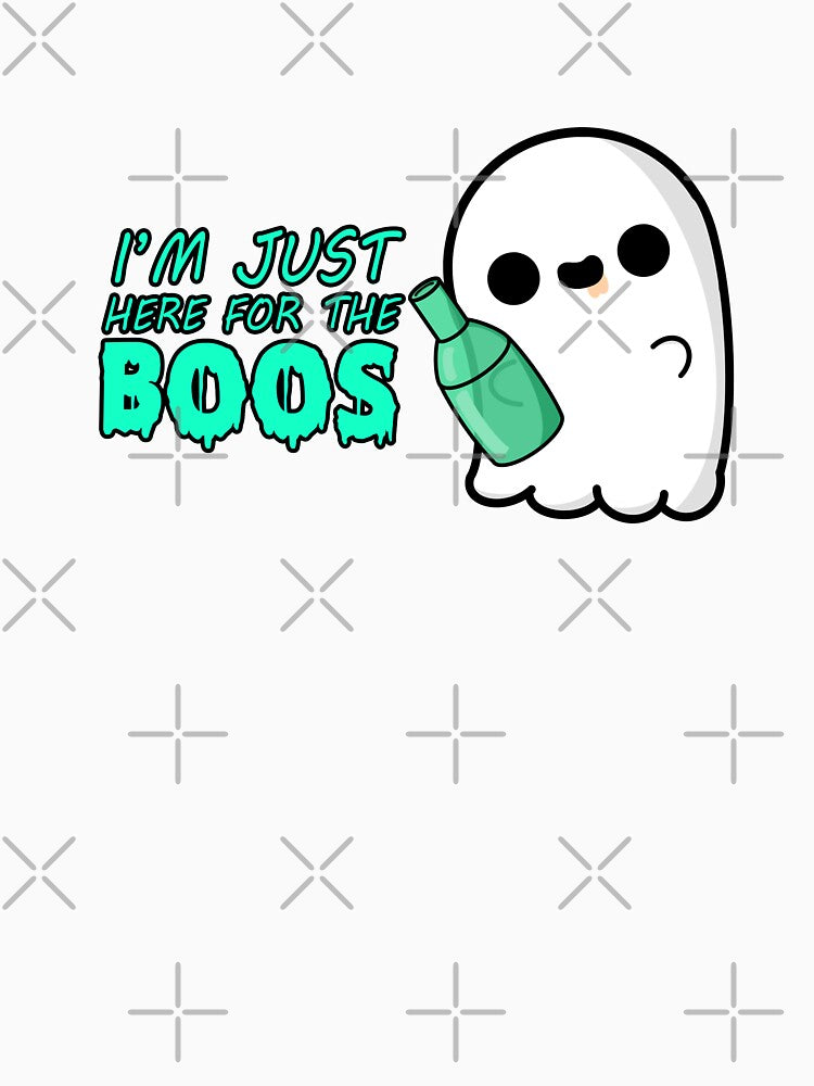 Cute Cartoon Ghost|| I'm Just Here for the Boos || Kawaii Halloween by cookingwithten