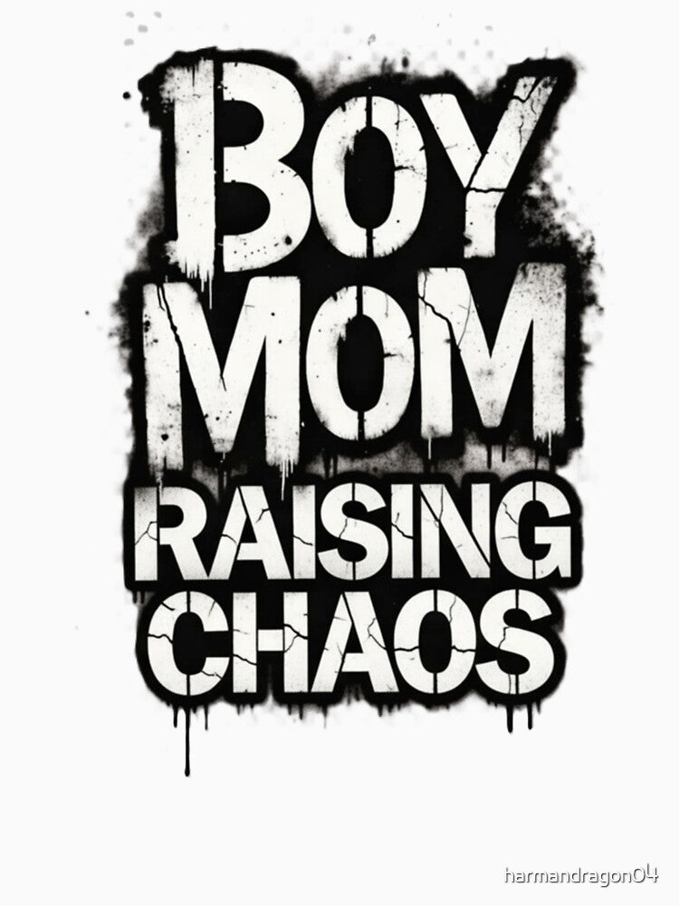 Boy Mom Raising Chaos – Funny Mom of Boys Graphic by harmandragon04 T-Shirts, Hoodie, Sweatshirt | BlankRebels.com (Image 3)