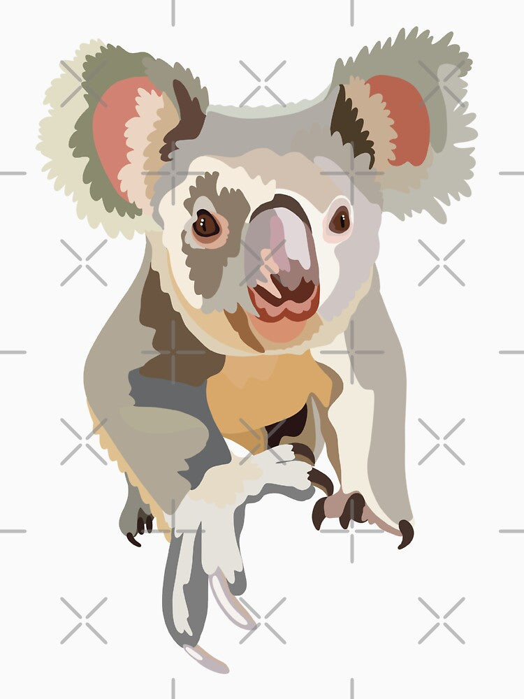 Koala | Cute Wildlife Illustration | Animal Lover Gift by PrettylittlepastelUk T-Shirts, Hoodie, Sweatshirt (Image 3)