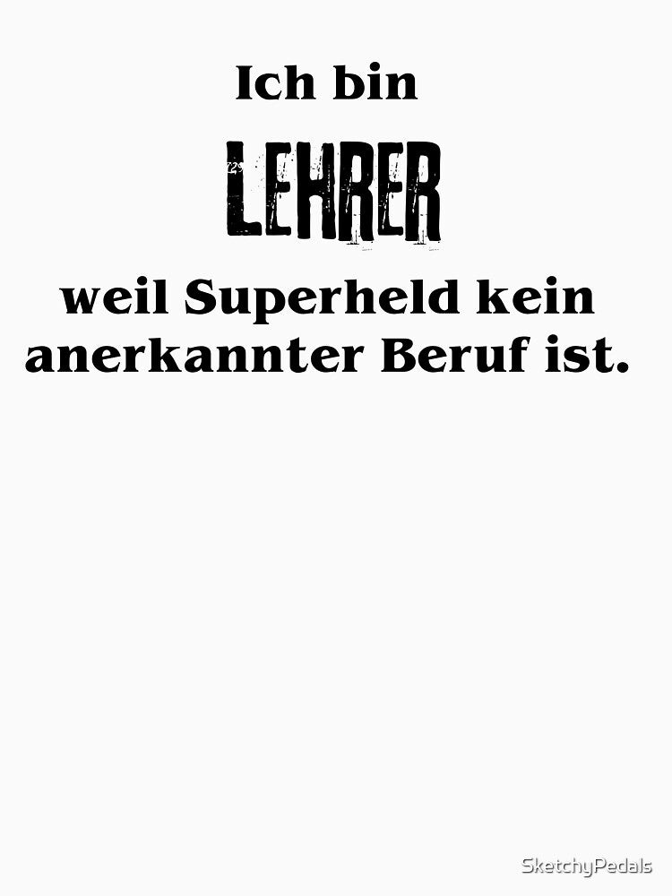 Teacher - because superhero is not a recognized profession by SketchyPedals T-Shirts, Hoodie, Sweatshirt (Image 3)