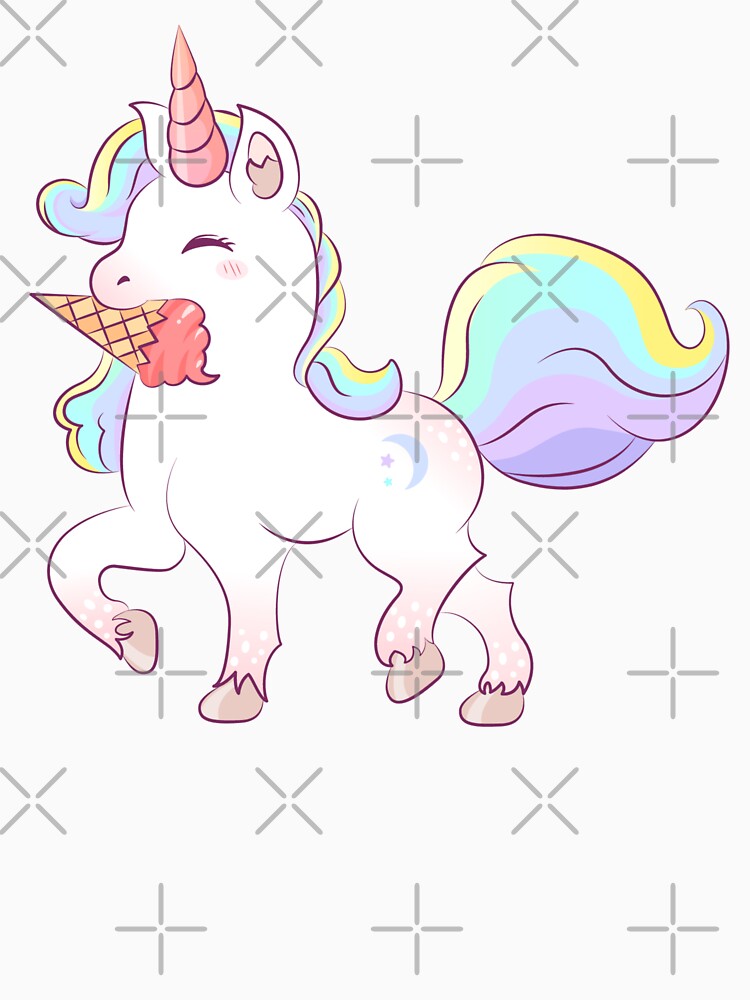 Unicorn Eating Ice Cream - Kids Girls by OMGCutie T-Shirts, Hoodie, Sweatshirt | BlankRebels.com (Image 3)