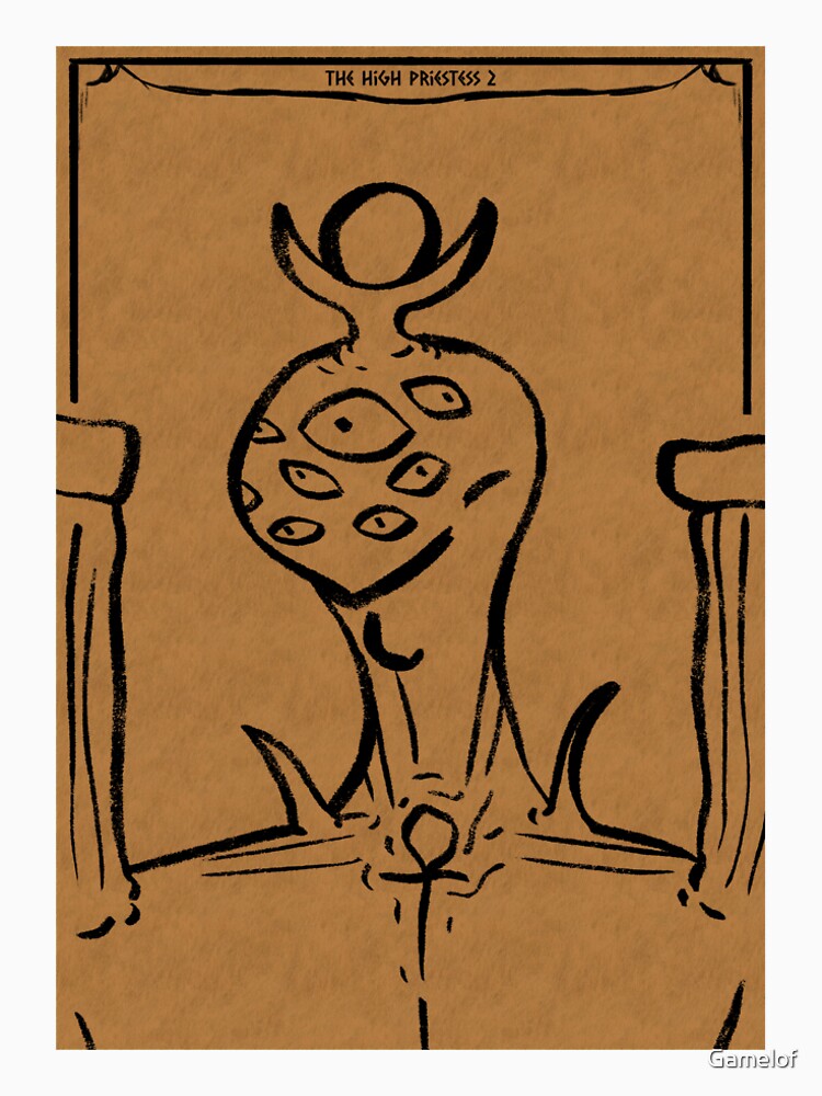 High Priestess tarot by Gamelof T-Shirts, Hoodie, Sweatshirt | BlankRebels.com (Image 2)