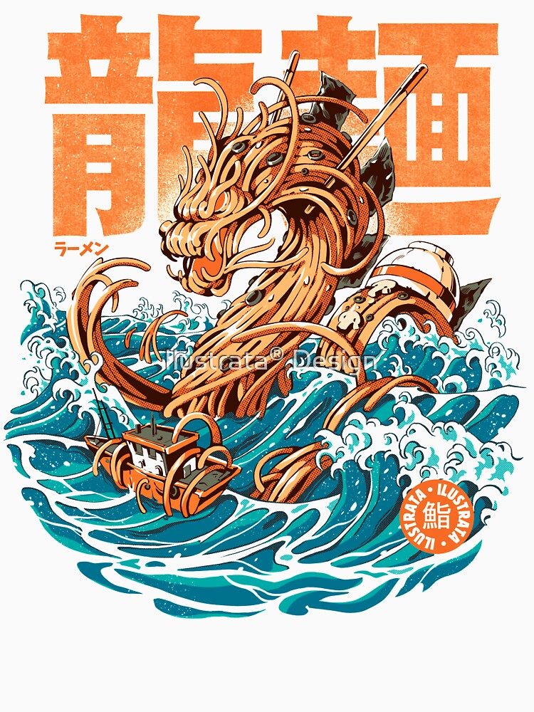 Great Ramen Dragon off Kanagawa by Ilustrata®